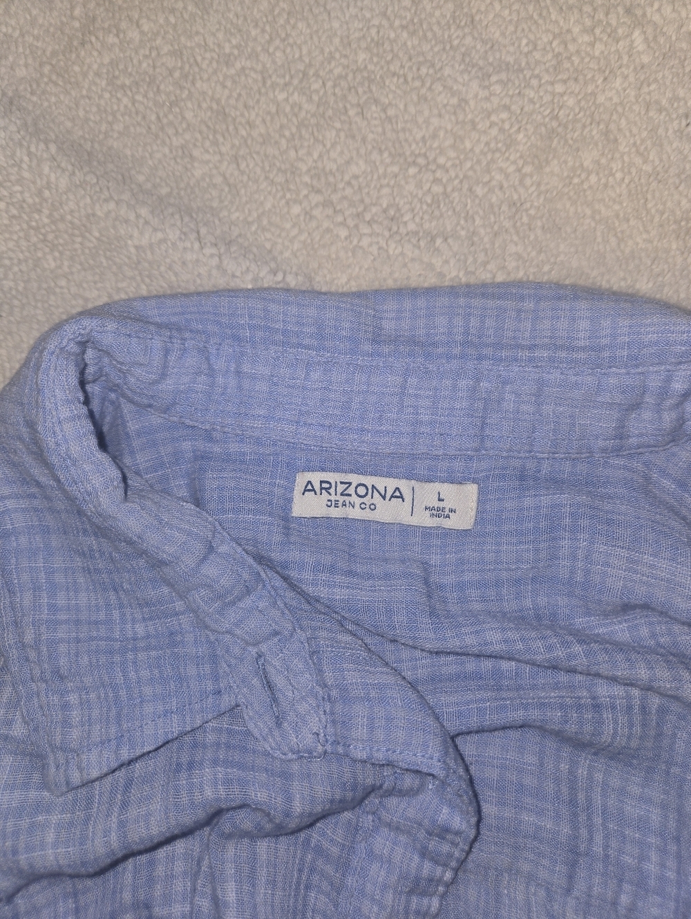 Arizona Jean Co. Light Blue Gauze Shirt - L